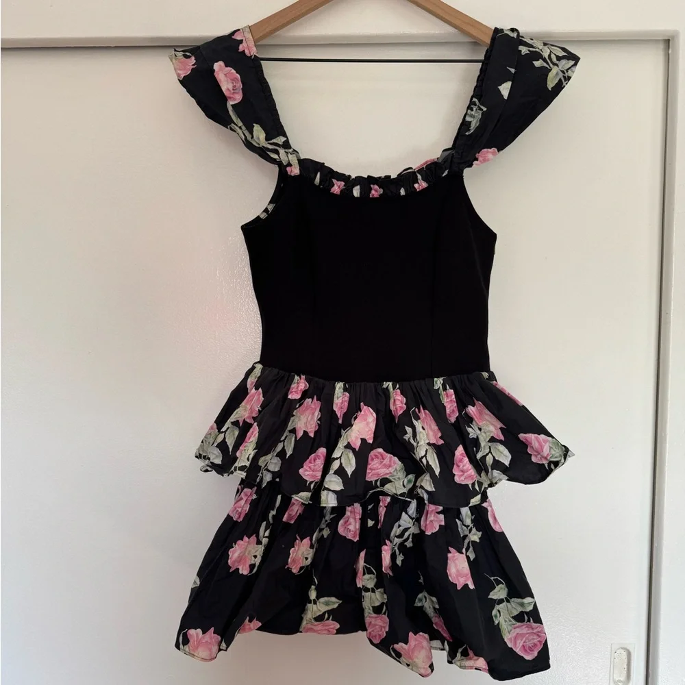 LoveShackFancy Sanam Floral Mini Dress - Picture 4 of 8